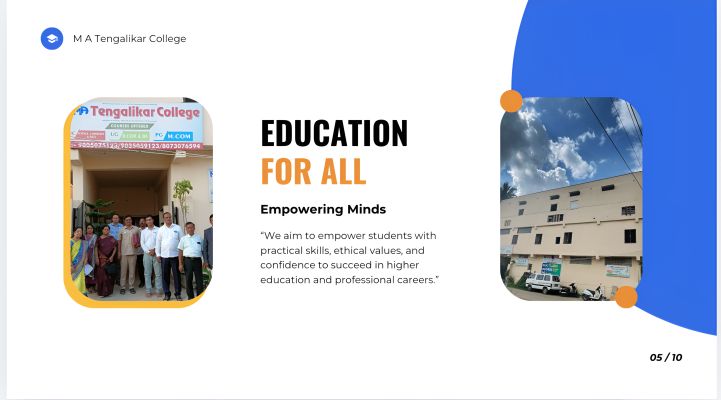 Banner : M.A. Tengalikar College